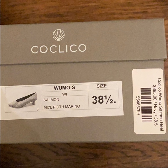 NEW COCLICO Wumo salmon skin pitch marino low heel - Picture 9 of 12